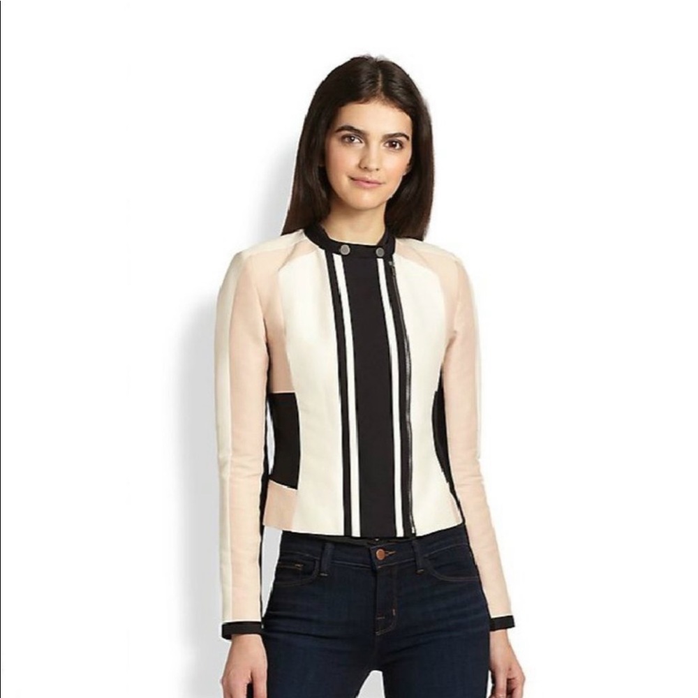 Bcbgmaxazria color block jacket size medium
